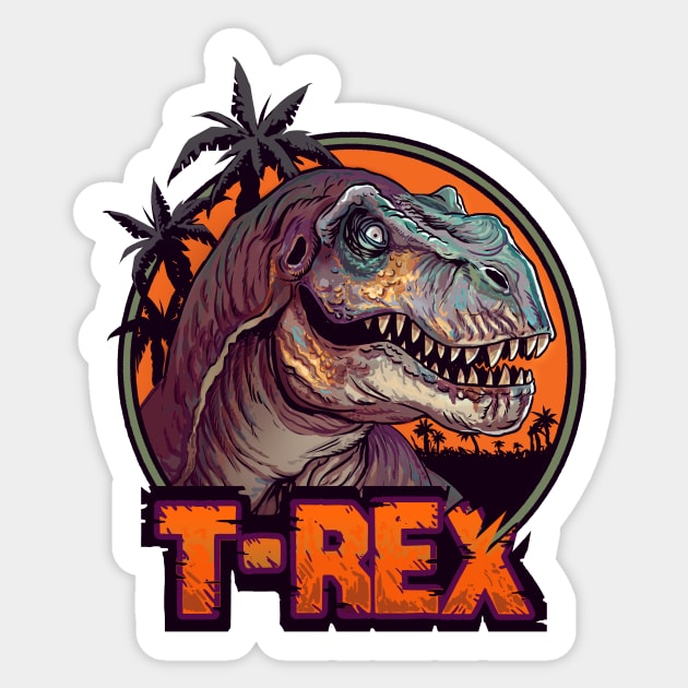 T-REX Sticker by Creepsandbabes